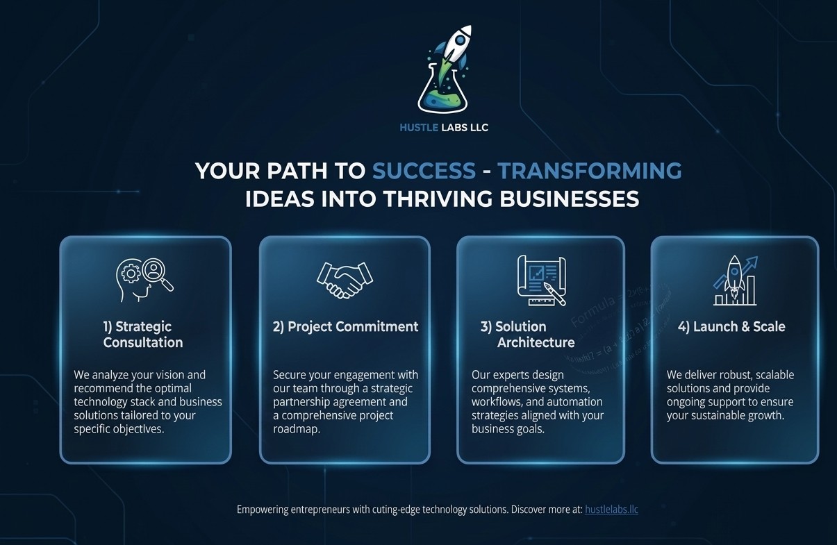 The Hustle Labs Formula: A 4-Step Architecture for Scalable Business Infrastructure
